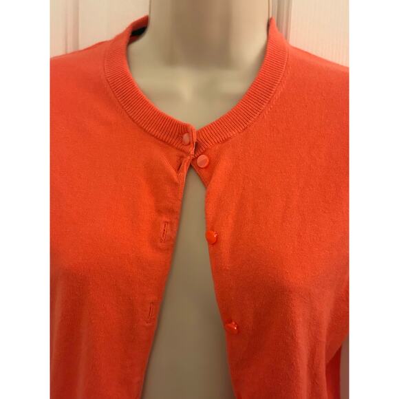 Croft & Barrow Melon Colored Cardigan. Size XS - Picture 2 of 4